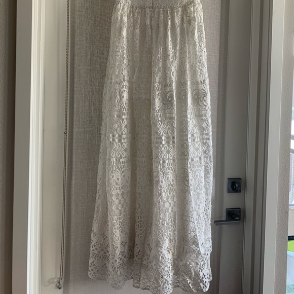 White lace maxi dress - Picture 5 of 8
